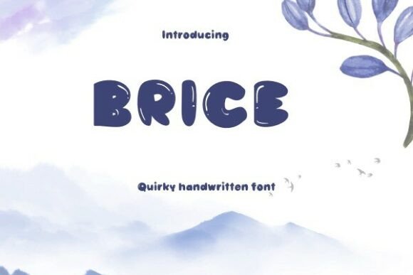 Brice: A Handwritten Font with Captivating Style