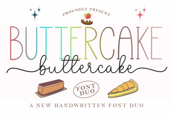 Butter Cake Duo: A Versatile Font for Elegant Designs