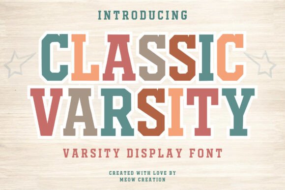 Classic Varsity: Bold Athletic Typography