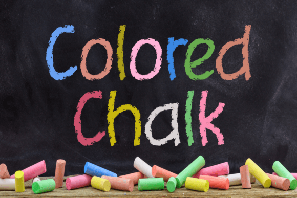 Colored Chalk: A Friendly Handwritten Font for Nostalgic Designs