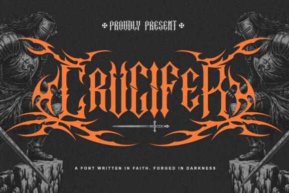 Crucifer: A Gothic Font Forged in Faith and Shadow