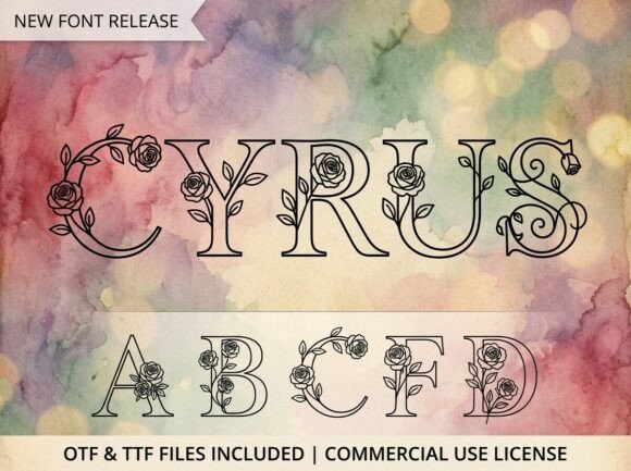 Cyrus: A Decorative Font for Elegant Branding