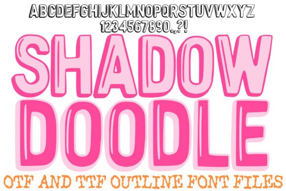 Discover the Shadow Doodle Font for Playful, Polished Designs