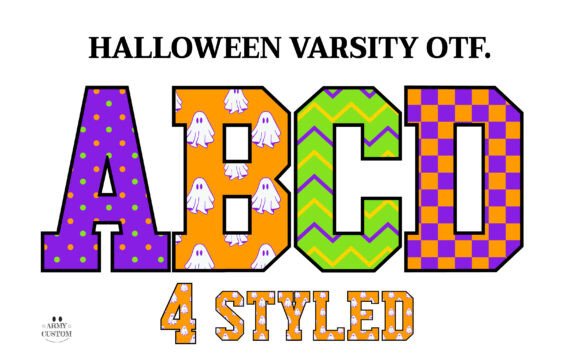 Halloweenvarsity Checkered: A Playful Font for Bold Designs