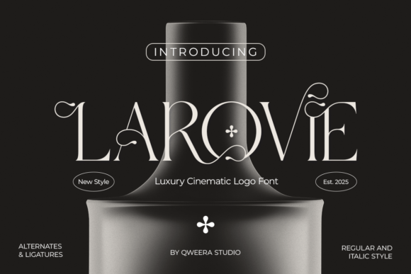 Larovie: Elevate Your Designs with Cinematic Serif Elegance