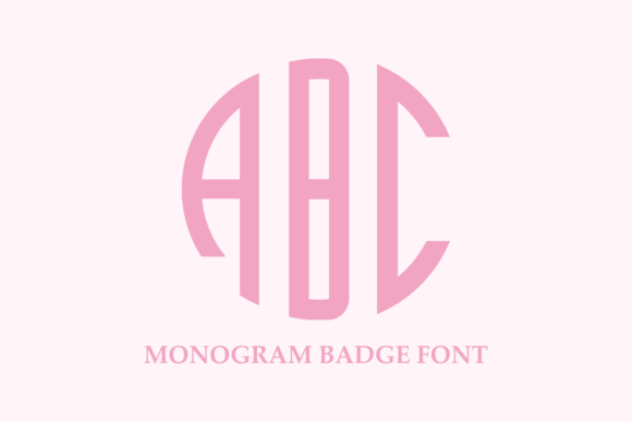 Monogram Badge: A Stylish Font for Creative Craft Projects