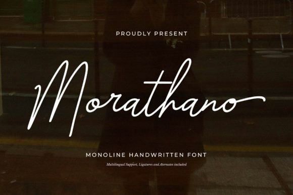 Morathano: A Stylish Handwritten Font for Creative Projects