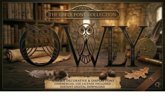 Owly: A Magical Font Blending Art and Nature