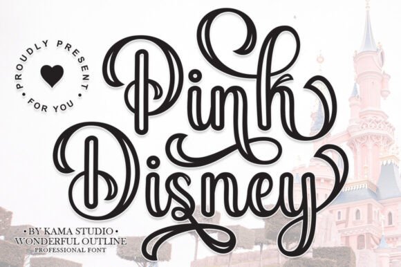 Pink Disney: A Charming Script for Elegant Design