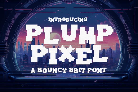 Plump Pixel: Your Go-To Bouncy 8-Bit Font for Joyful Designs