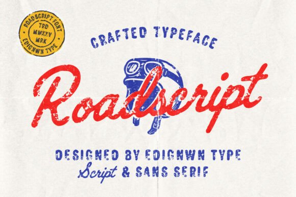 Roadscript: A Vintage Font Duo for Authentic Branding