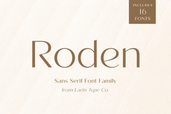 Roden: A Modern Font for Elegant, Versatile Design