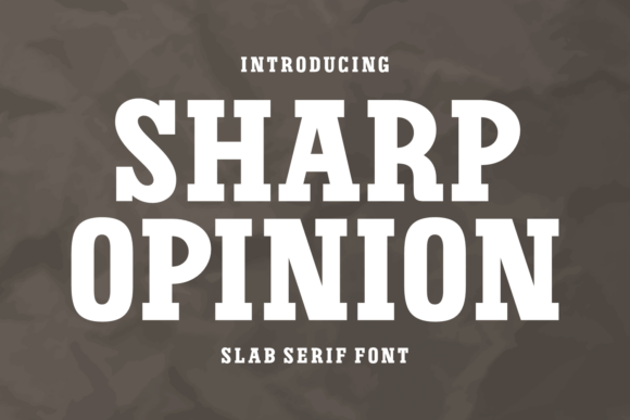 Sharp Opinion: A Typeface with Athletic Spirit