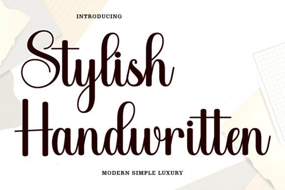 Stylish Handwritten: A Font That Brings Your Designs to Life
