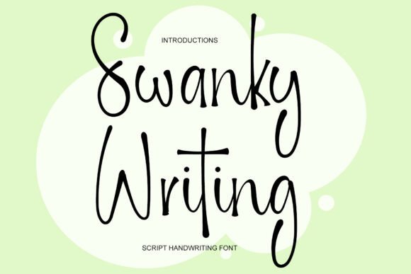 Swanky Writing: A Festive Typeface for Holiday Designs
