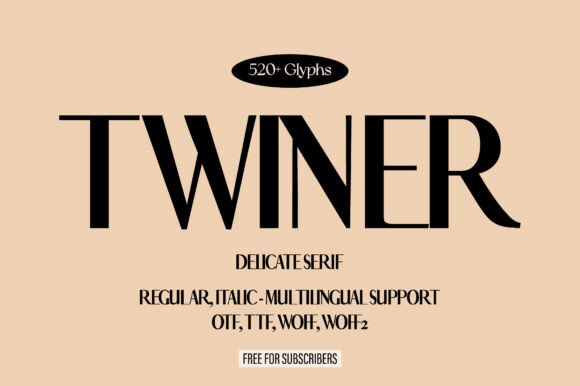 Twiner: Elevate Your Designs with Modern Sans Serif Elegance