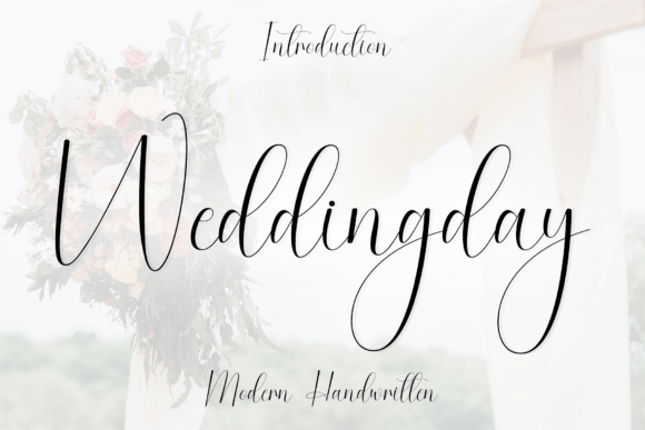 Weddingday: An Elegant Handwritten Script Font