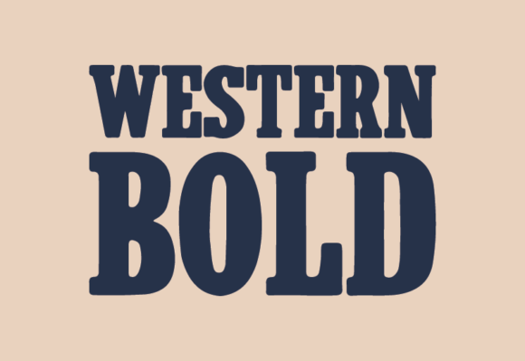 Western Bold: A Clean Retro Typeface for Modern Design