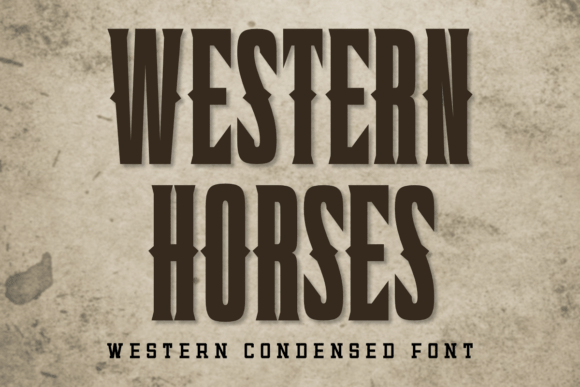 Western Horses: A Bold Font for Impactful Designs