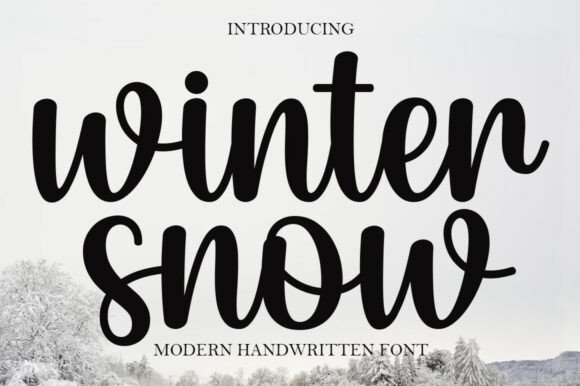 Winter Snow: Elegance in a Handwritten Script Font